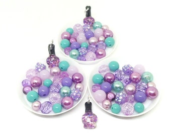Nail polish bracelet kits party favors, mani pedi activity