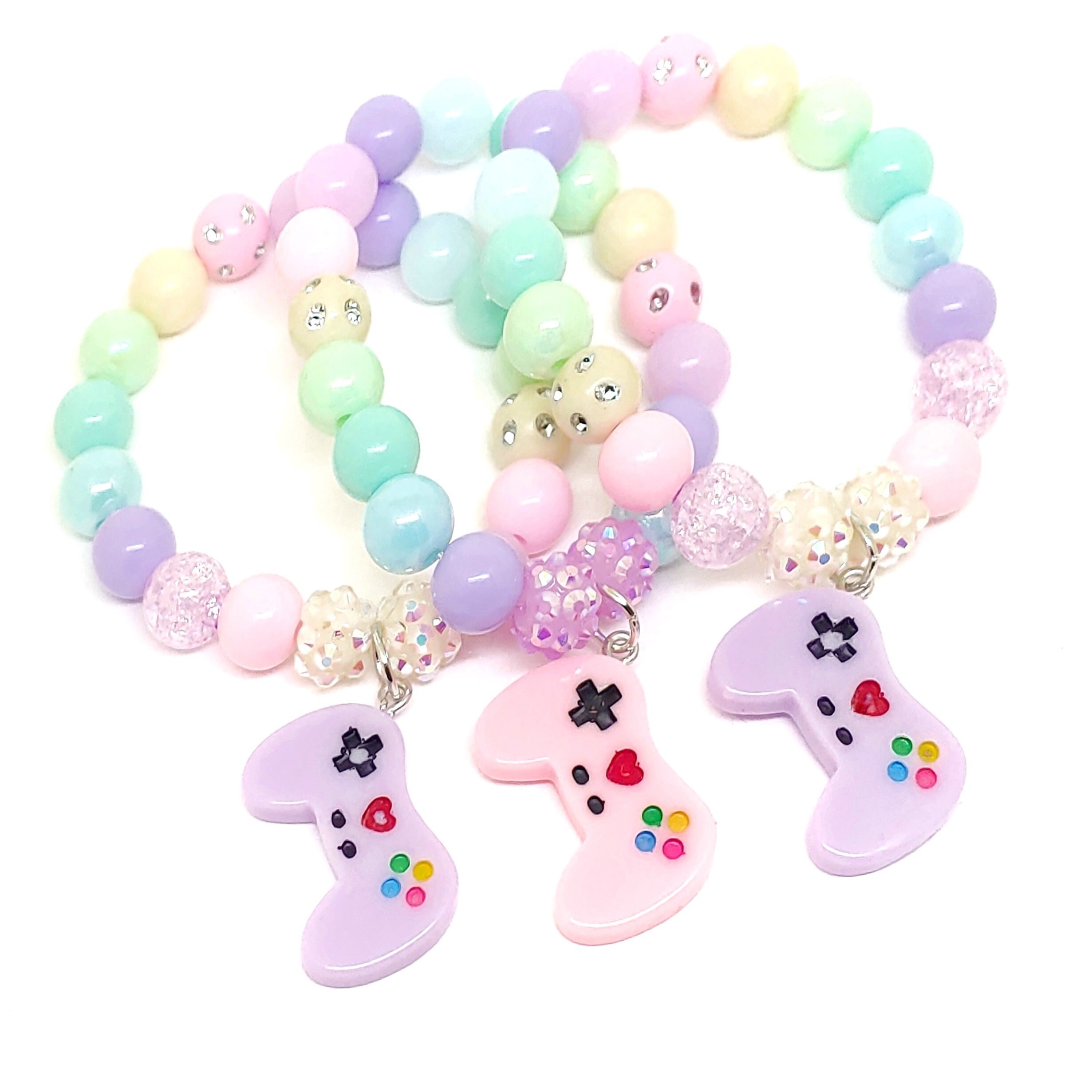 Pastel Game Controller Bracelets Party Favors Etsy