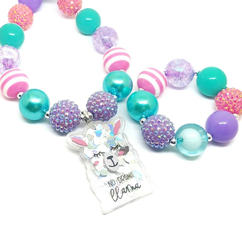 Unicorn necklace bracelet earrings jewelry set girls gift Etsy