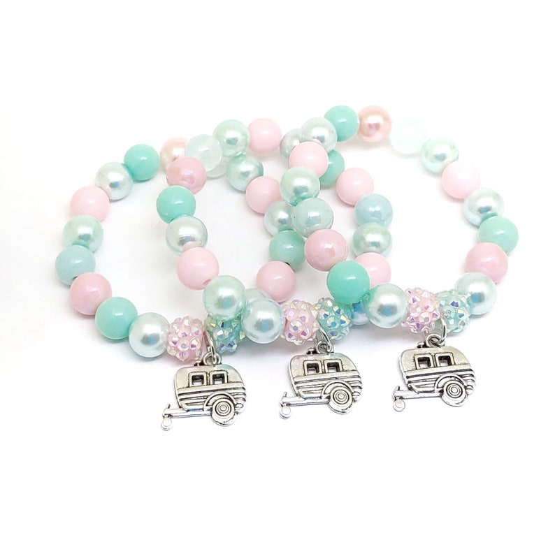 Girls Bubble Tea Bracelets Party Favors Bobo Birthday Etsy