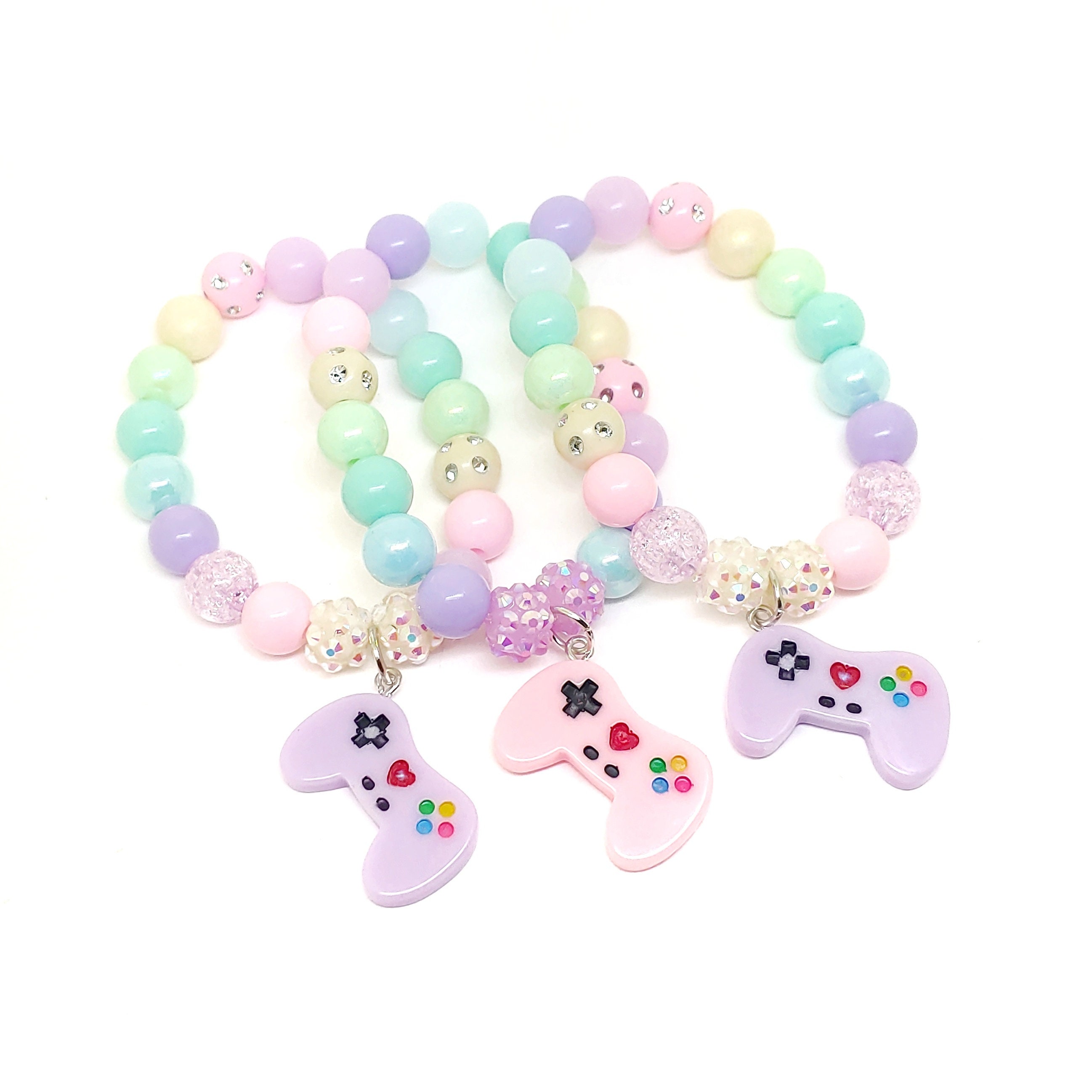 Pastel Game Controller Bracelets Party Favors Etsy