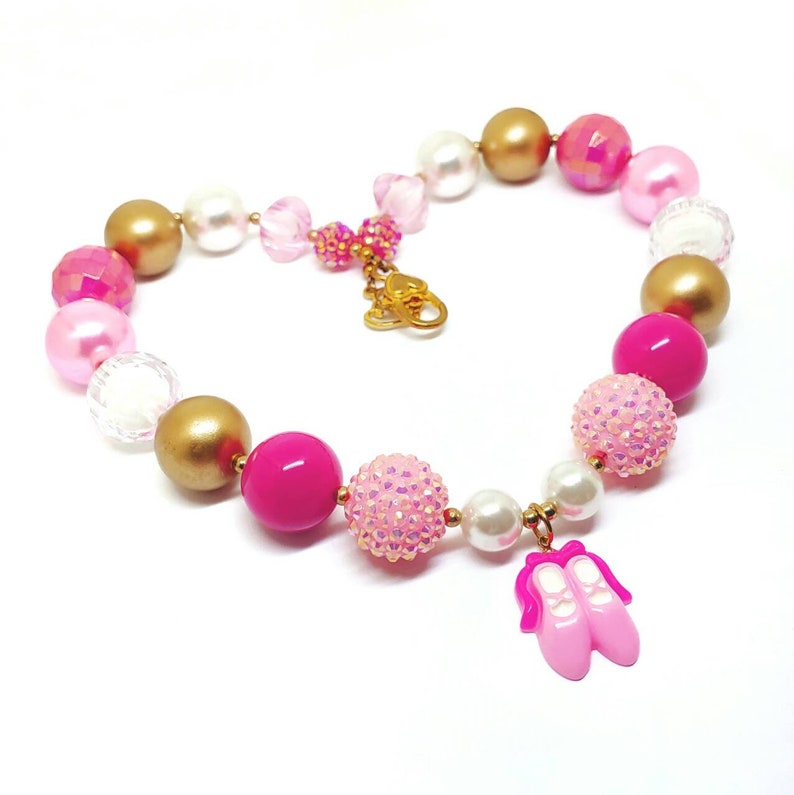 Chunky ballet necklace bracelet earrings jewelry set