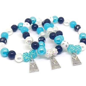 Blue purse bracelets party favors Fashion birthday supplies