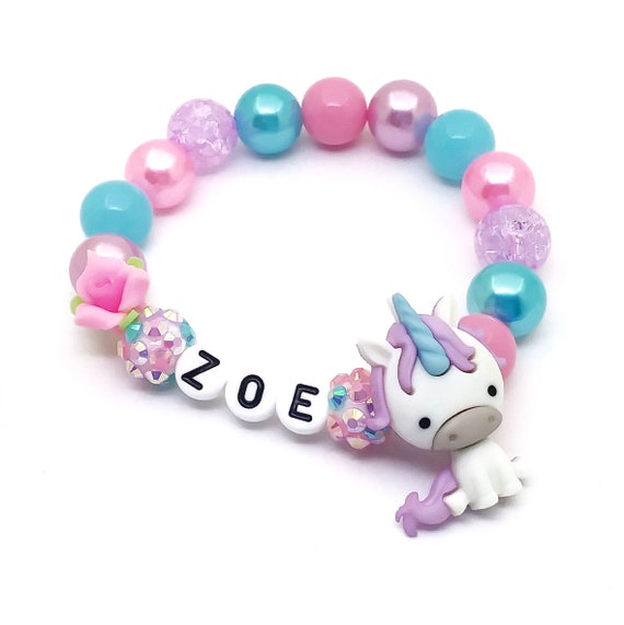 Acheter Set de perles pour collier et bracelet licorne avec étui licorne
