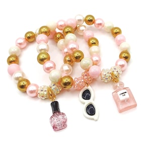 Girls Spa bracelets party favors fashion makeup birthday