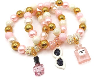 Girls Spa bracelets party favors fashion makeup birthday
