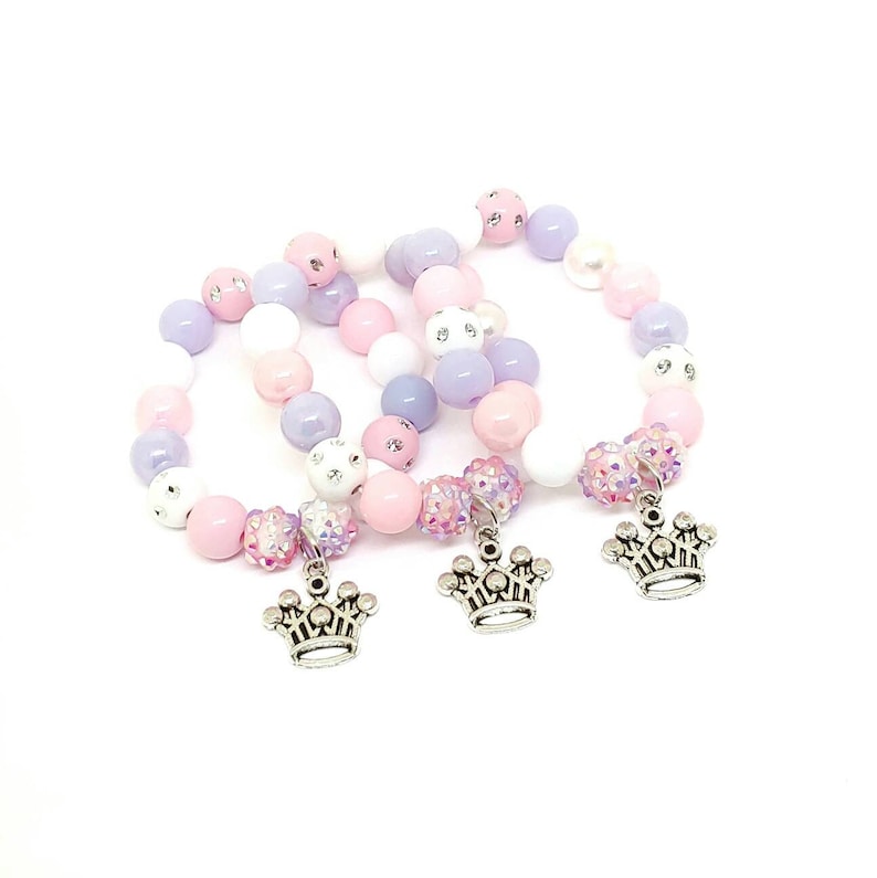 Princess bracelets party favors Girls tiara birthday supplies image 5