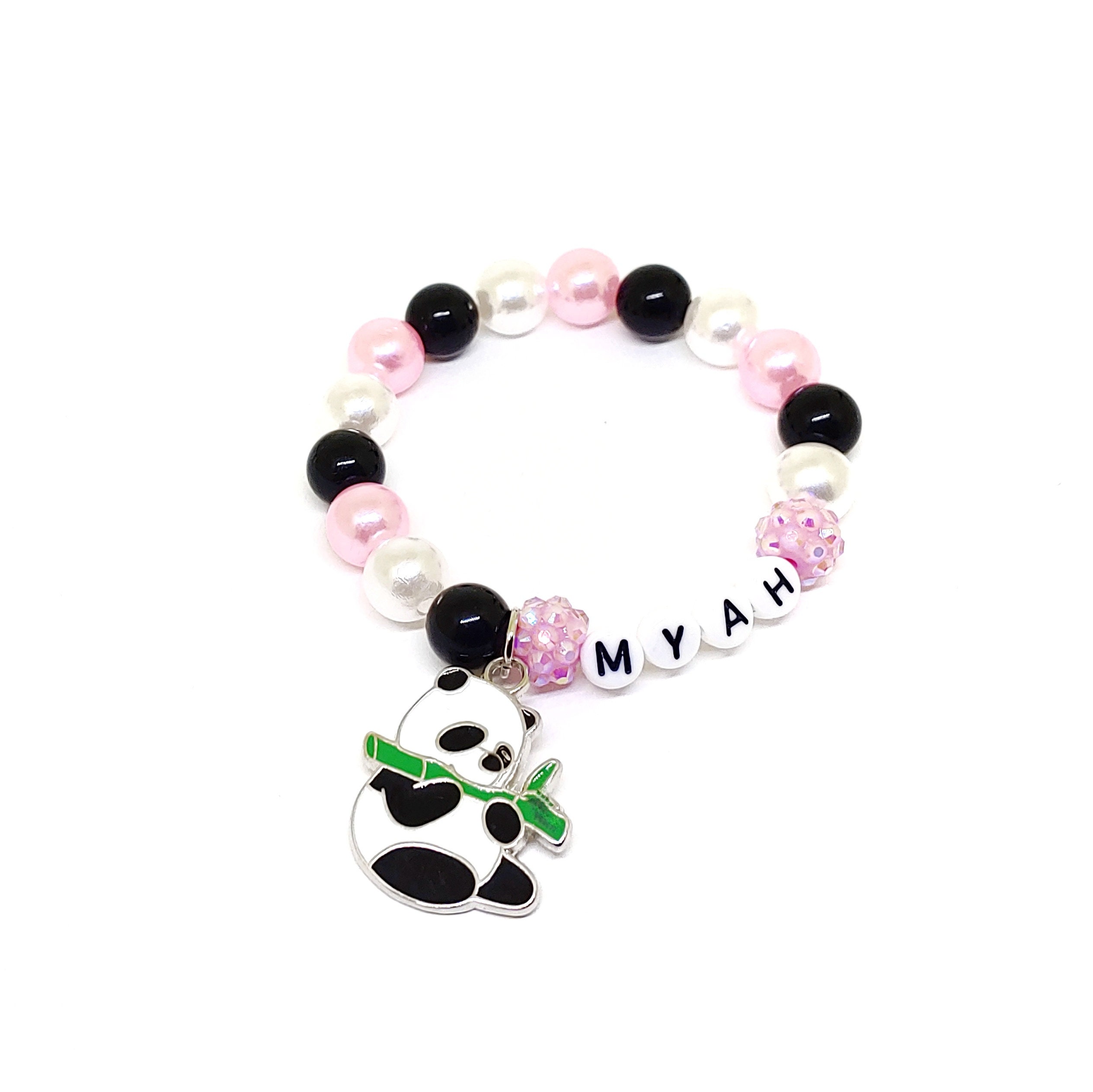 Bracelet Miyuki Panda Saint Valentine Adjustable Bracelet Beaded Bracelet  Handmade Love Black White Red Bracelet Woman Bracelet Child Bracelet - Etsy