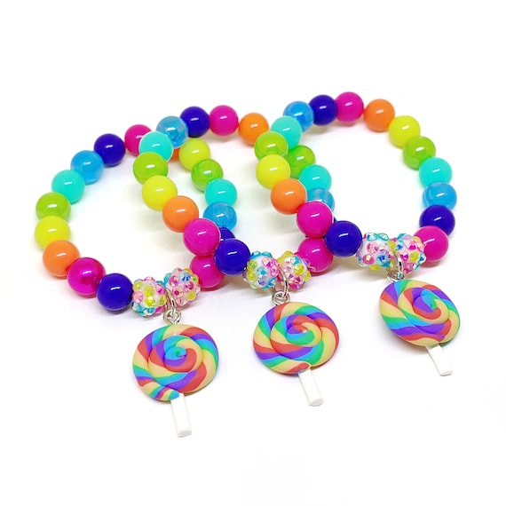 Beaded Bracelet - Lollipop Beaded Bracelet - Lollipop