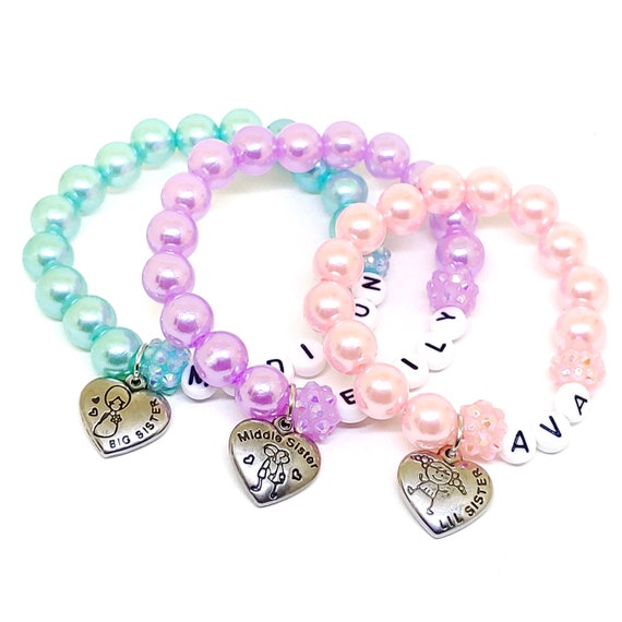 Personalized store sister bracelets