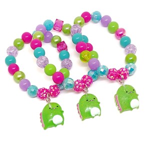 Dinosaur bracelets party favors Girls dino birthday