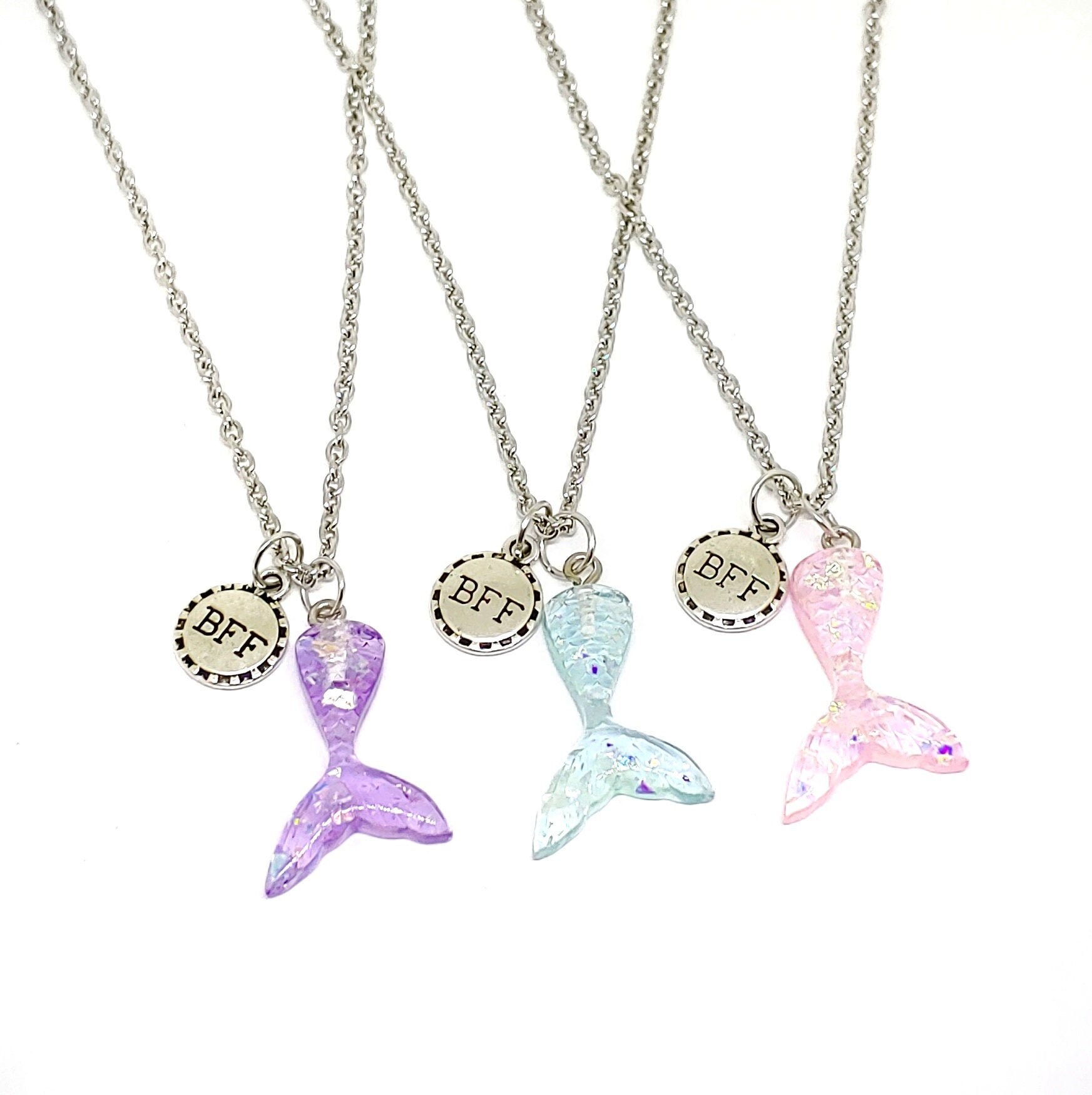 Mermaid best friend necklaces deals