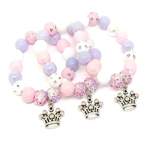 Princess bracelets party favors Girls tiara birthday supplies image 4