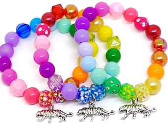 Rainbow Tiger bracelets party favors birthday gifts