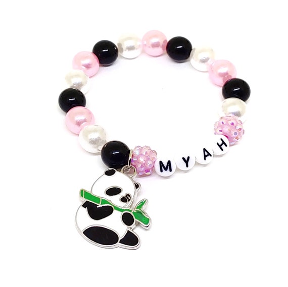 Panda Combo-Crystal Stone Beads Magnetic Bracelets for Women & Girls(Pack  of 2)