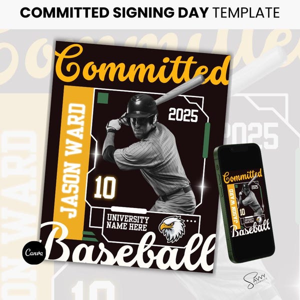 College Commitment Graphic - Etsy