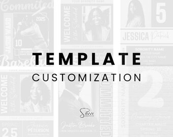 Vorlagenanpassung: Grafikdesign-Service Canva Ditigial Personalisierung Poster Social Media
