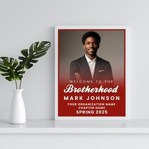 Fraternity Photo Sign Template: DIY Editable New Member Kappa Alpha Psi ...
