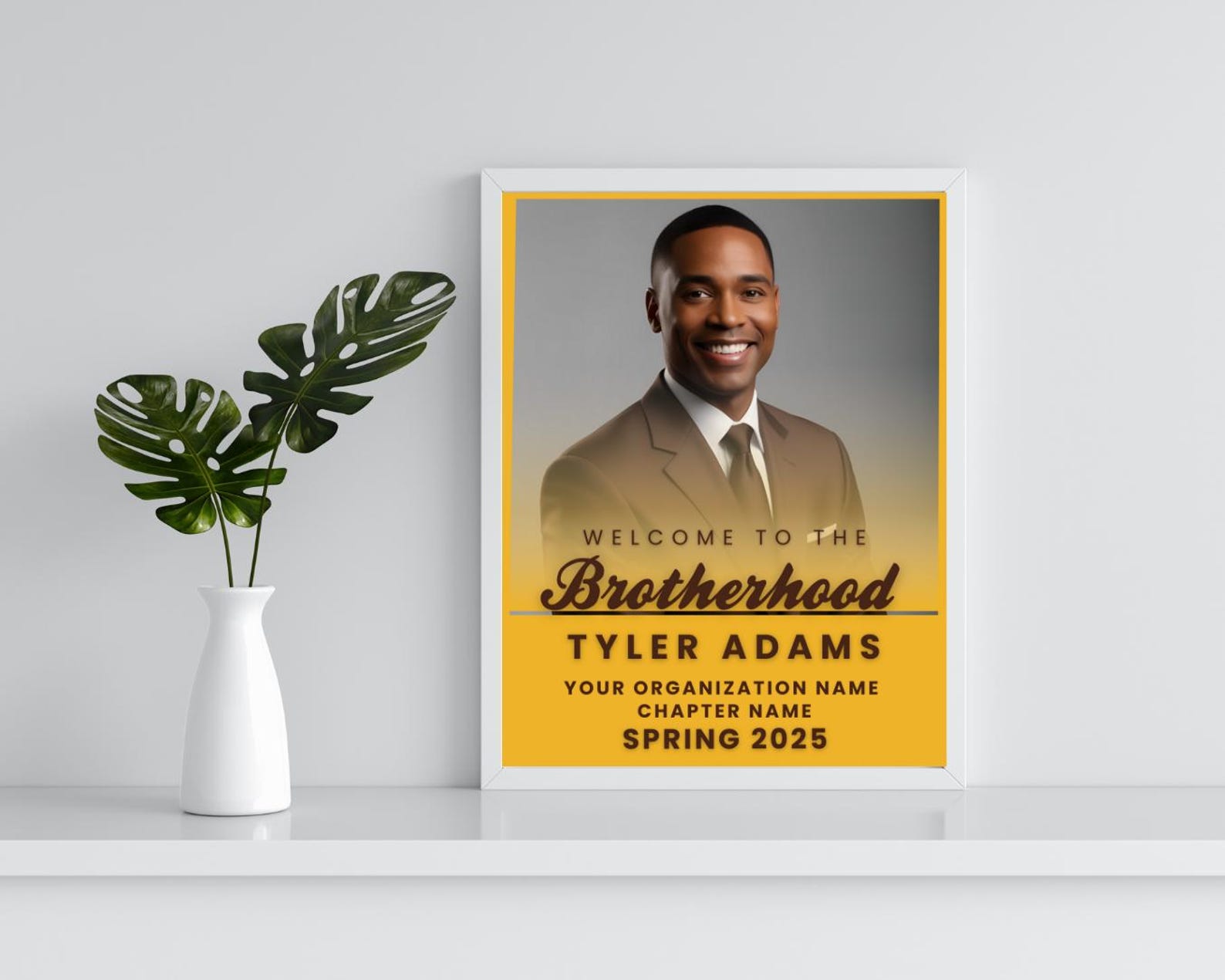 Fraternity Photo Sign Template: DIY Editable New Member Iota Phi Theta ...