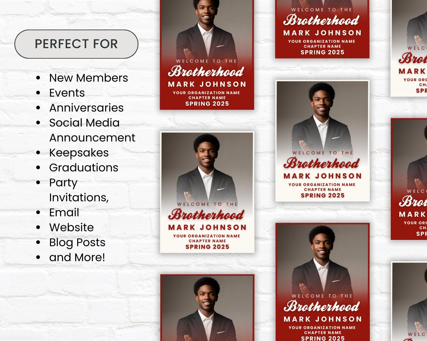 Fraternity Photo Sign Template: DIY Editable New Member Kappa Alpha Psi ...