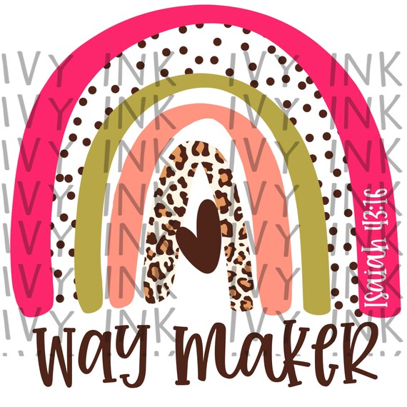 way maker rainbow shirt