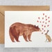 Animal Postcard with Bear x Hare or Giraffe x Baboon