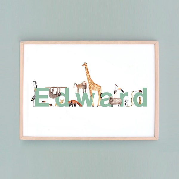 Baby Name Wall Art Etsy