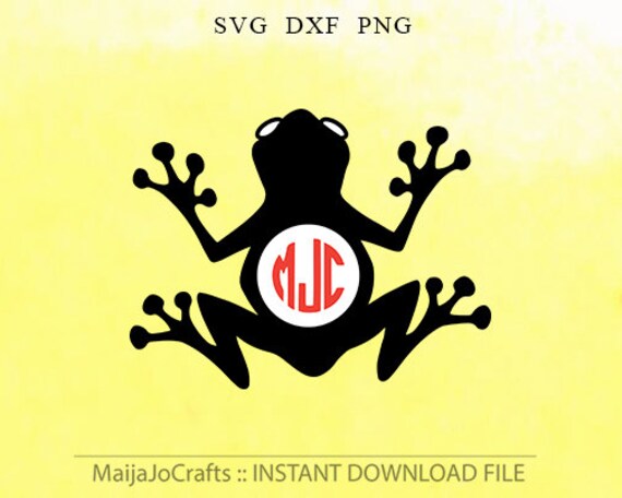 Download Frog Monogram Frame Svg Png Dxf Monogram Frames Svg Cut Files Etsy