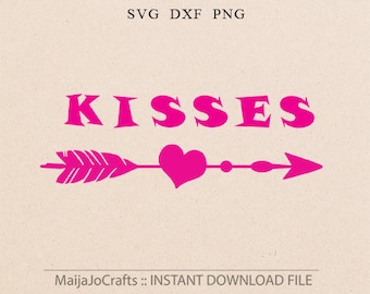 Kisses svg Summer SVG Arrow svg Arrow Dxf Girl svg Baby svg files for Cricut Dxf Cricut downloads Silhouette designs Cricut designs