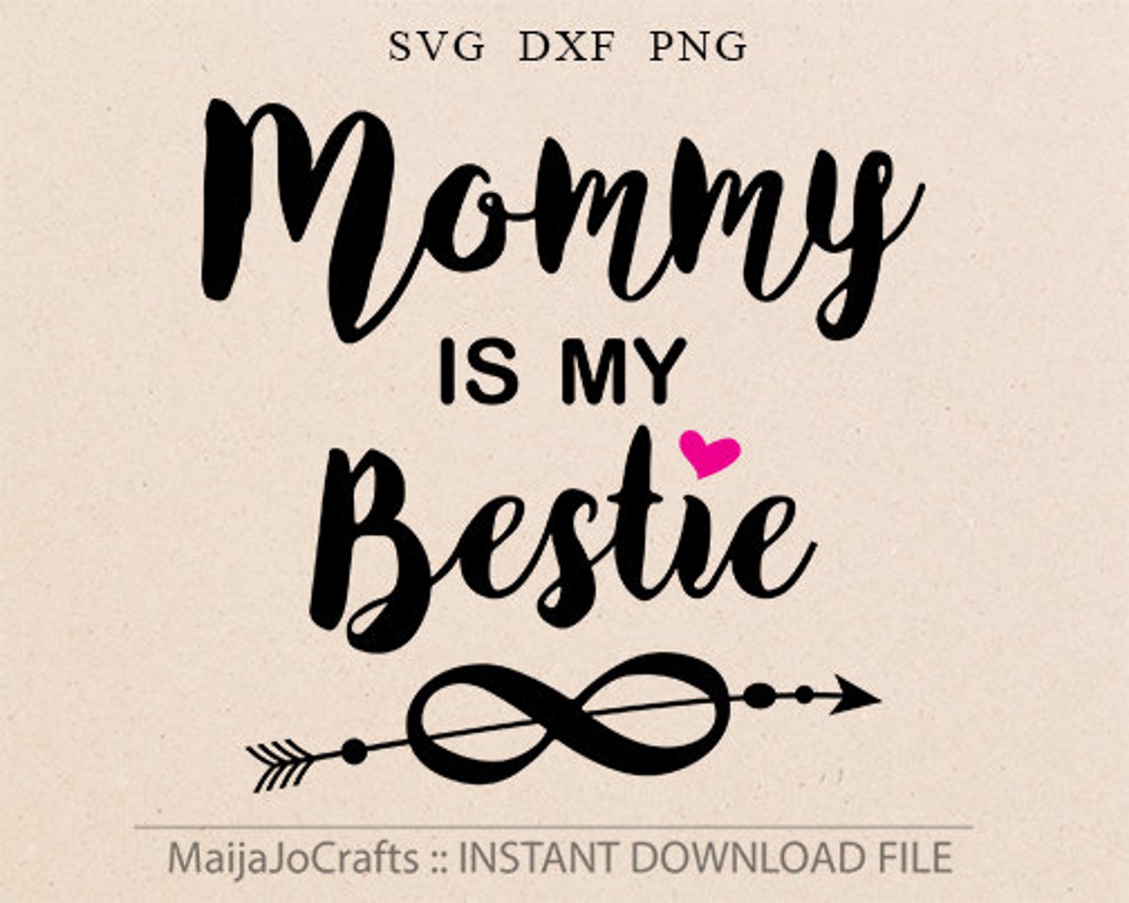 Mommy is My Bestie Svg Mothers Day Svg Mommy Svg Baby Girl Svg - Etsy