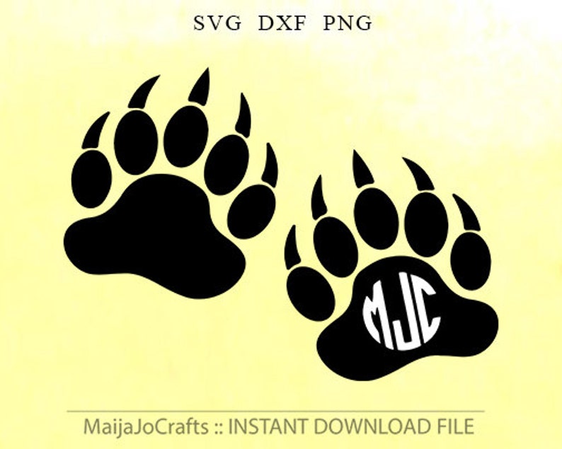 Free Free Bear Paw Svg File 215 SVG PNG EPS DXF File