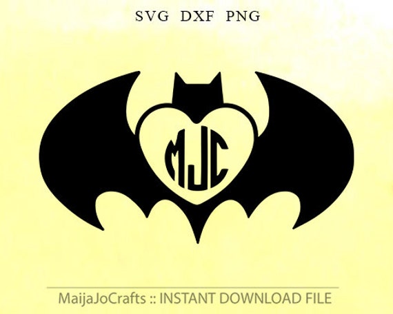 Download Bat Monogram Halloween Monogram Batman Svg Halloween Svg Etsy
