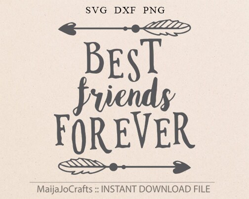 Download Best Friends Forever SVG Cricut Explore Printable Friend ...