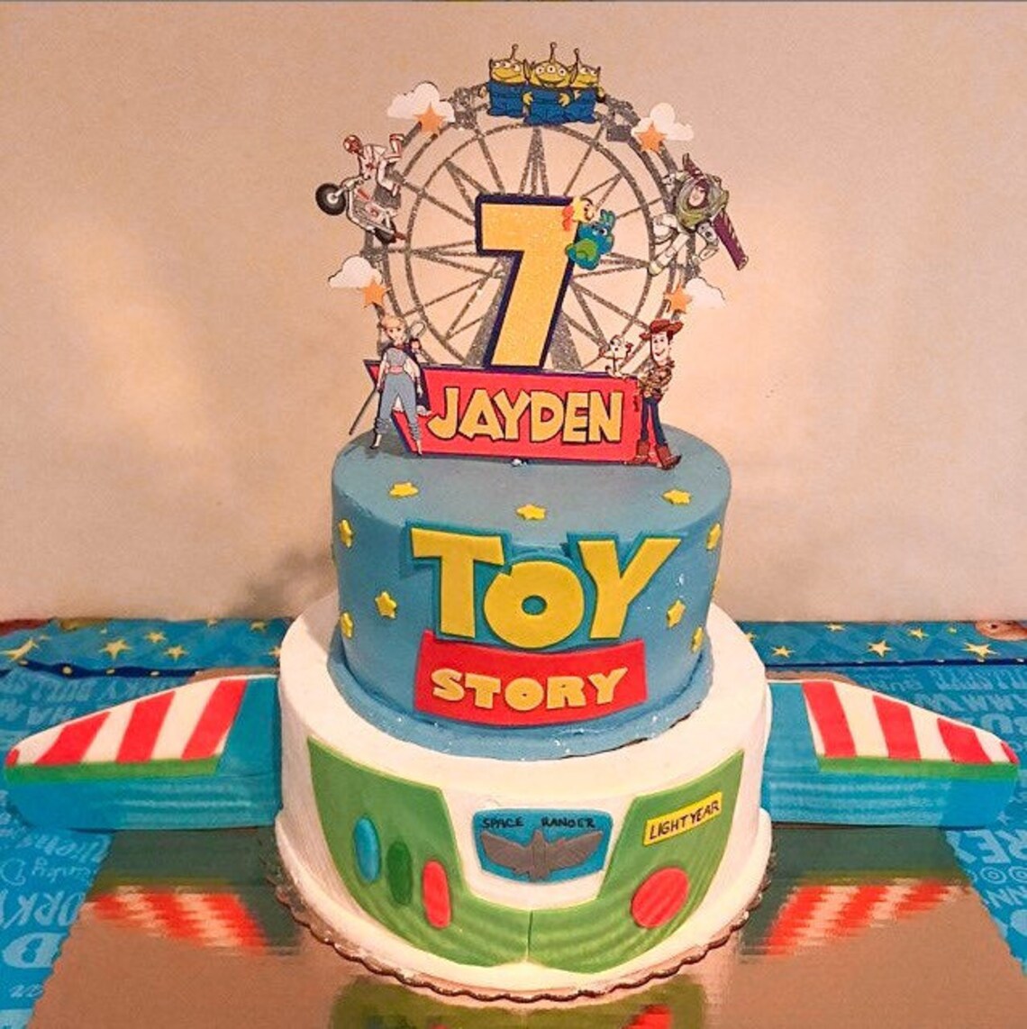 Toy Story 4 Cake Topper Personalized Birthday Cake Topper Etsy
