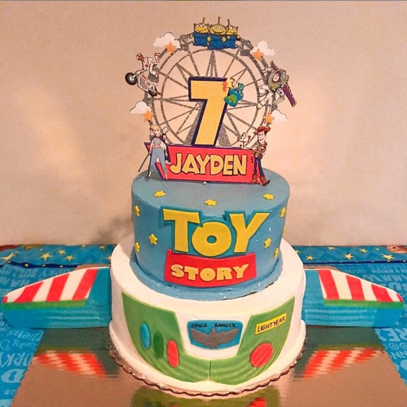Toy Story 4 Cake Topper / Topper de pastel de cumpleaños