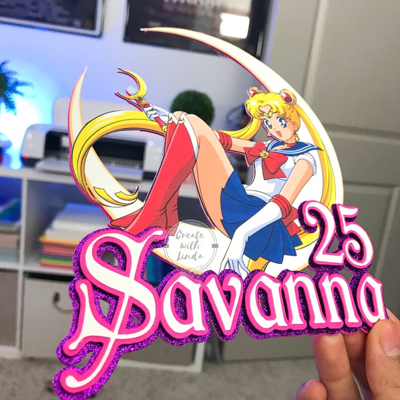 Sailor Moon Cake Topper Personalized | Etsy