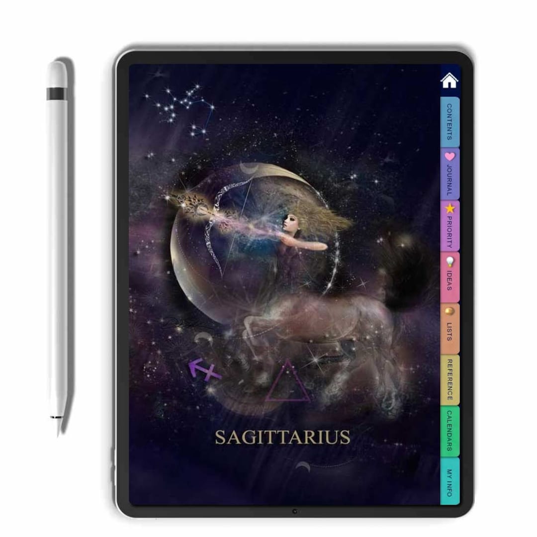 Sagittarius Journal, Digital Ebook Planner, Printable PDF, Archer Self ...