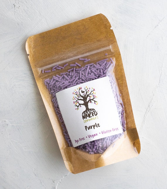 Vegan Purple Sprinkles Dye Free Sprinkles Organic Etsy