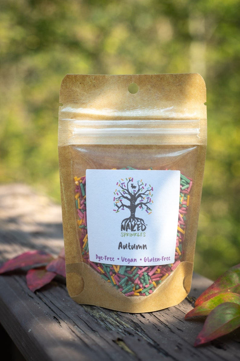 Vegan Autumn Sprinkles Fall DyeFree Sprinkles Organic Etsy