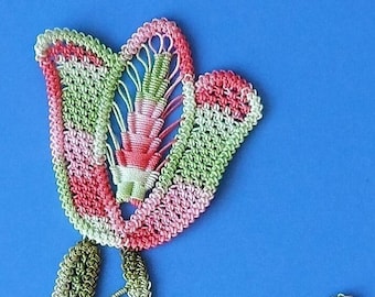 PDF Instant Download - Romanian Point Lace, Tulip - Pattern No. 139LGCS