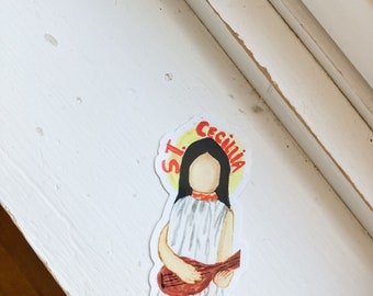 St. Cecilia Die-Cut Sticker