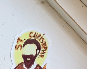 St. Christopher Die-Cut Sticker