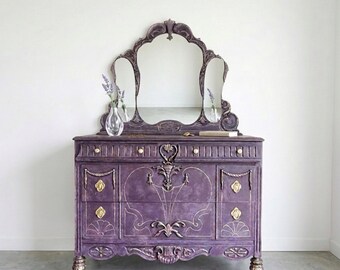 Dresser Apple Green High Gloss Dresser Brass Hardware SOLD - Etsy