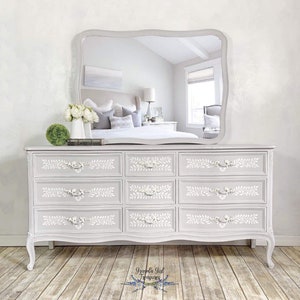 Custom French Provincial Dresser, Gray, Custom Order