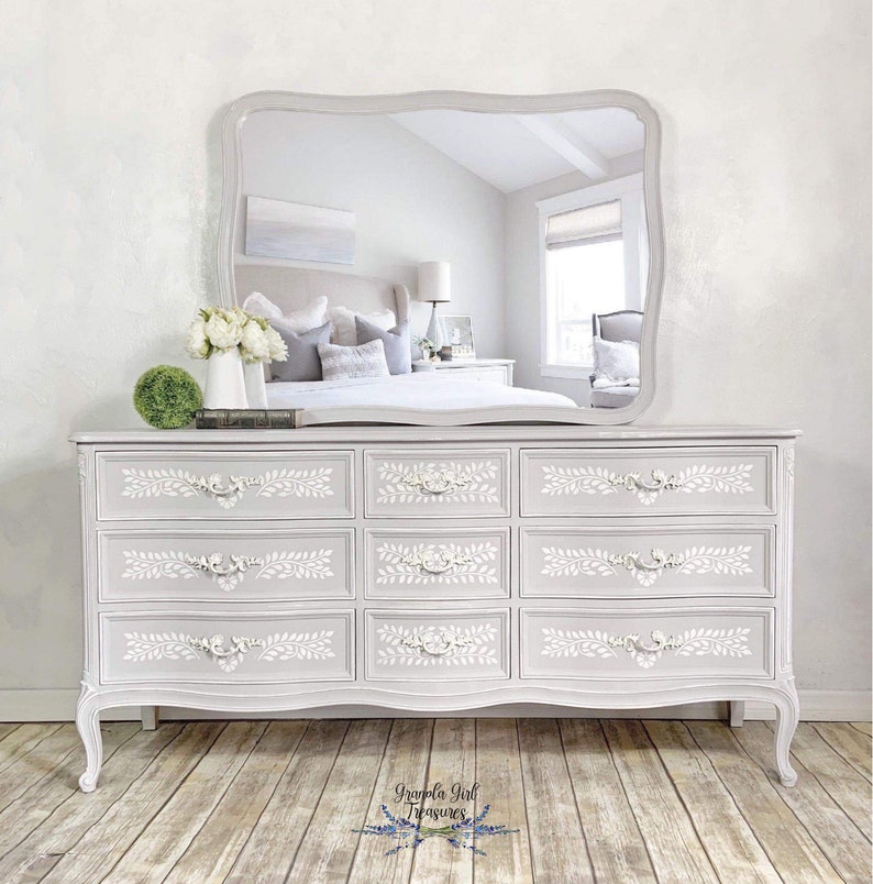 Custom French Provincial Dresser Gray Dresser Large Dresser Etsy