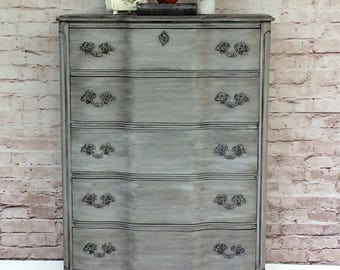 SAMPLE/French Provincial Tallboy Dresser, Chest, Custom Order