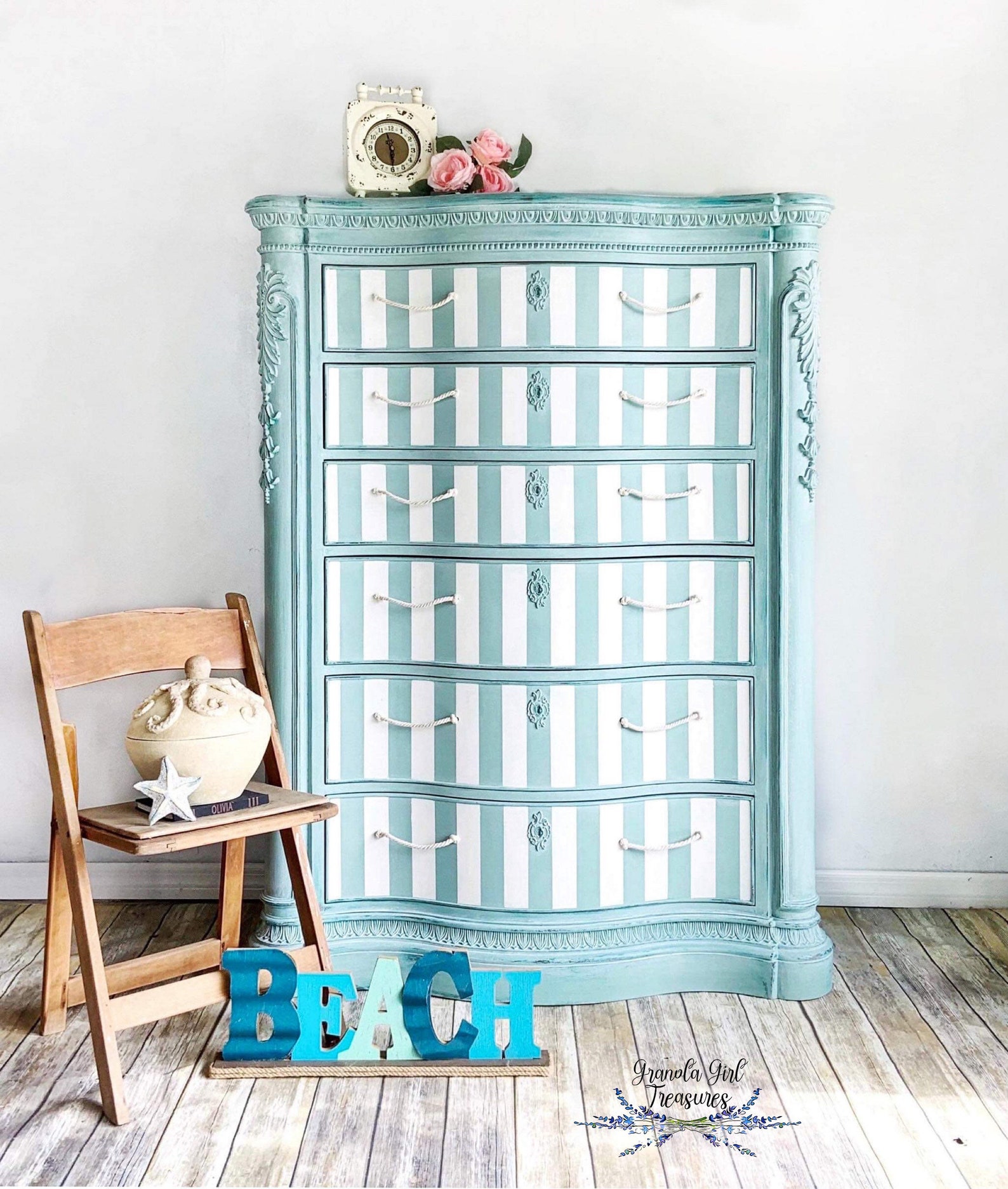 Coastal Tallboy Dresser Country Tallboy Tall Dresser Custom - Etsy