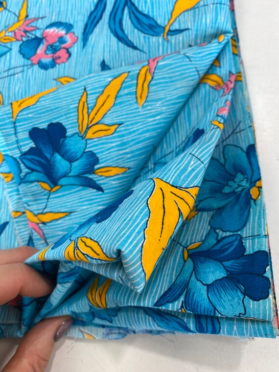 Vintage Cotton Fabric, Vintage Fabrics 60s Fashion - Etsy