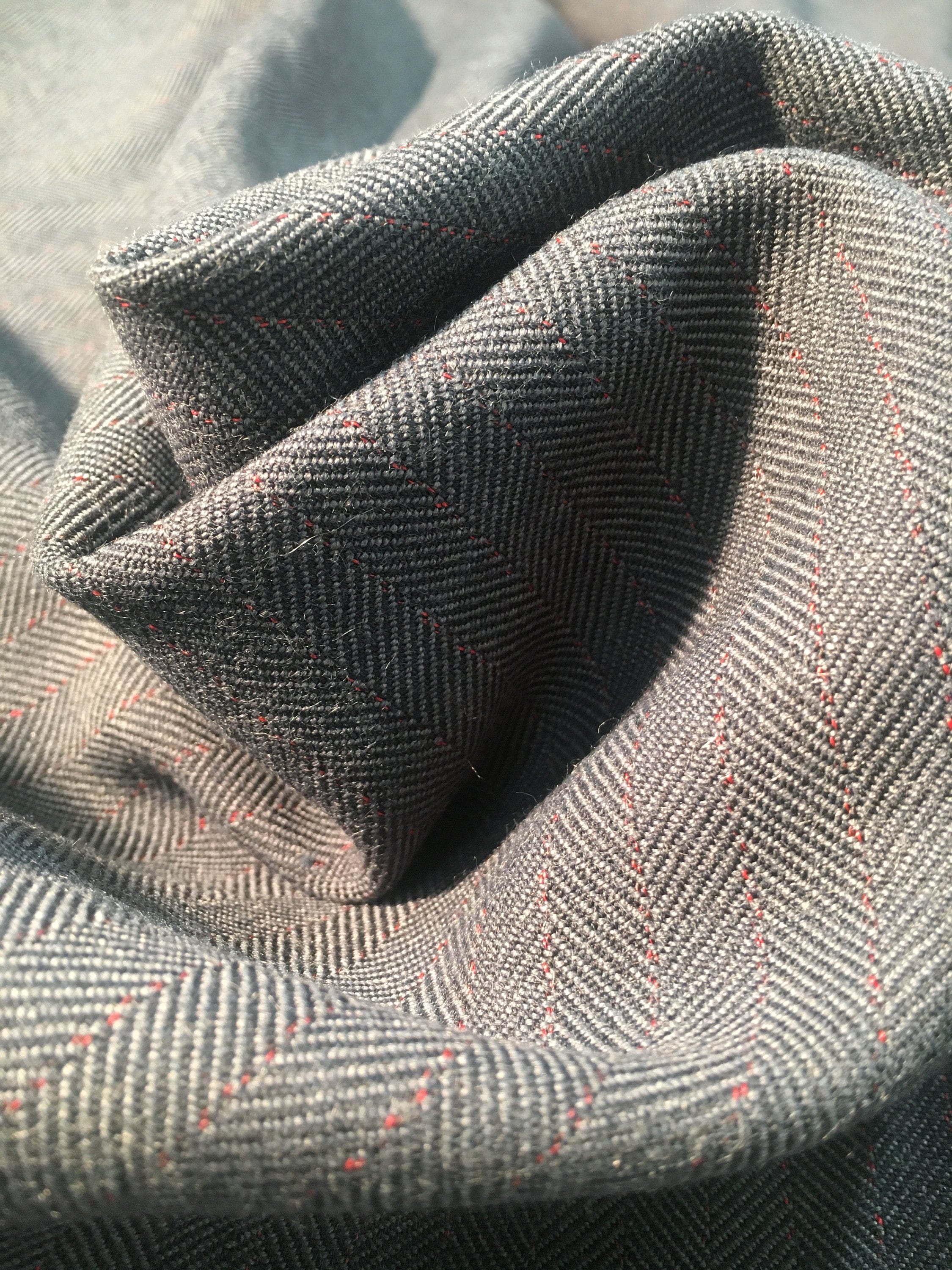 Vintage Wool Fabric/ Vintage Fabric / Wool Fabric / Striped Fabric Etsy