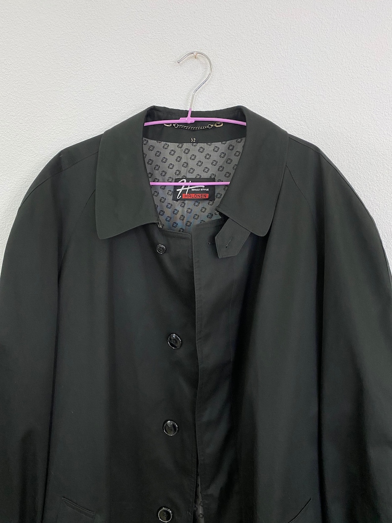 Vintage Mens Trench Coat Classic Size 52